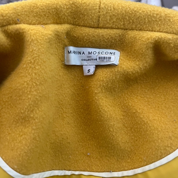 Marina Moscone Yellow Cocoon Coat - Picture 6 of 6